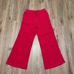 Sincerely Jules NWT Pink 100% Cotton Straight Leg Gauze Pants Women Size Small